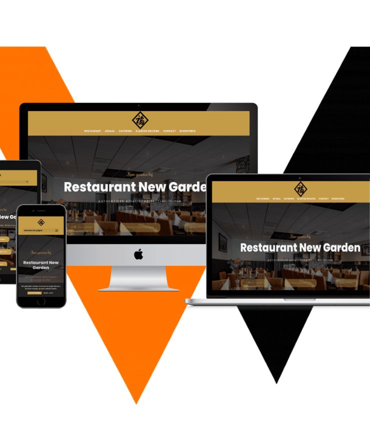 Website van New Garden (restaurant)